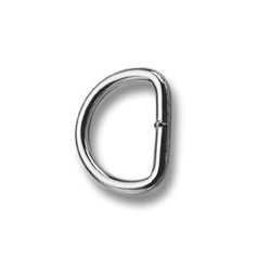 Saddlery D-rings 10 - 4240000 - (non-welded) - nickled - 1000pcs/box