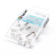 Hooks and eyes 2 (10/8mm) - nickled - 10pairs/box