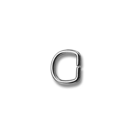 Saddlery D-rings 18 - 406500 - (non-welded) - nickled - 100pcs/box