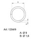Sedlářské kroužky 9 - 4232000 - (nesvařované) - niklované - 1000ks/krabice