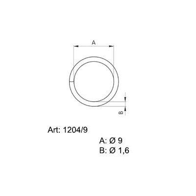 Saddlery Rings 9 - 4232000 - (non-welded) - nickled - 1000pcs/box