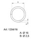 Sedlářské kroužky 16 - 4232500 - (nesvařované) - niklované - 500ks/krabice