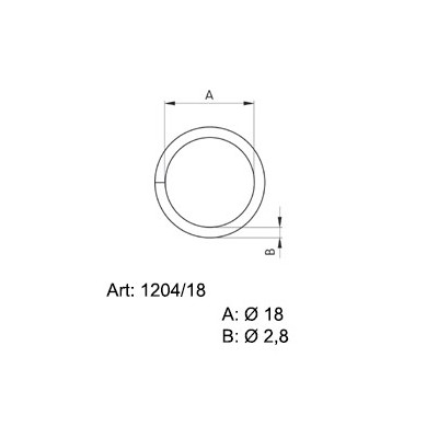 Saddlery Rings 18 - 4232600 - (non-welded) - nickled - 500pcs/box