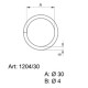 Sedlářské kroužky 30 - 4233200 - (nesvařované) - niklované - 100ks/krabice