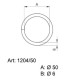 Sedlářské kroužky 50 - 4233700 - (nesvařované) - niklované - 100ks/krabice