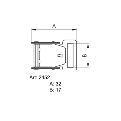 Saddlery Buckles 17 - 4227000 - nickled - 500pcs/box