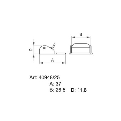 Sedlářské přezky se západkou 25 - 4227300 - 200ks/krabice