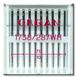 Machine Needles ORGAN 1738 / 287 WH -70- 10pcs/plastic box