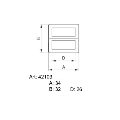 Saddlery Buckles without pins 26 - 4210300 - nickled - 500pcs/box
