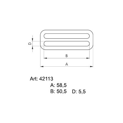 Sedlářské průvlečné přezky - 4211300 - niklované - 500ks/krabice