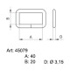 Sedlářské rámky - 4507900 - niklované - 200ks/krabice