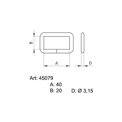 Saddlery frames - 4507900 - nickled - 200pcs/box