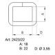 Saddlery frames 22 - 4506700 - nickled - (non-welded) - 200pcs/box