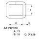 Sedlářské rámky 18 - 4506501 - niklované - (svařované) - 200ks/krabice