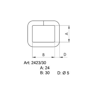 Saddlery frames 30 - 4507201 - nickled - (welded) - 100pcs/box