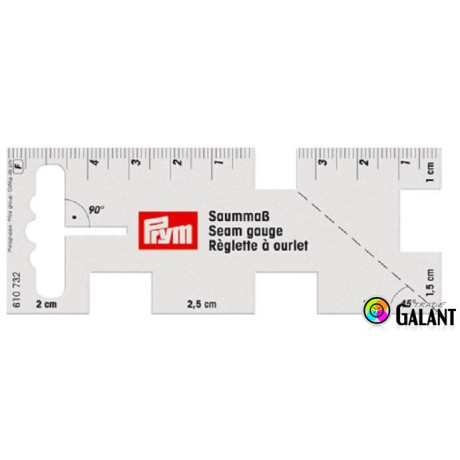 Seam gauge (Prym) - 10,5 x 4 cm - 1pcs