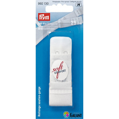Bra extender 25 mm - White - 1pcs/card