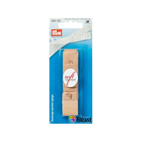 Bra extender 20 mm - Beige - 1pcs/card