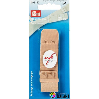 Bra extender 25 mm - Beige - 1pcs/card