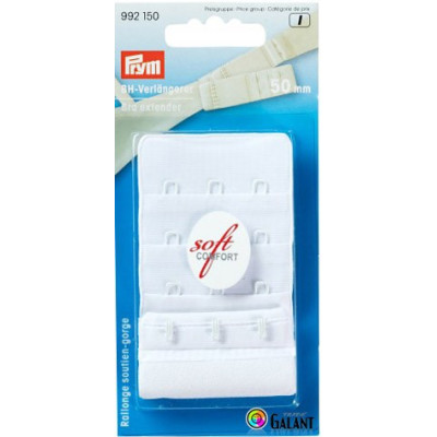 Bra extender 50 mm - White - 1pcs/card