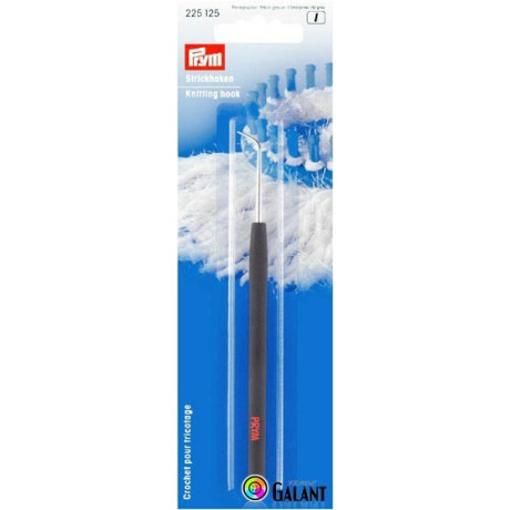 Knitting Hook with plastic handle 13cm (Prym) - 1pcs/card
