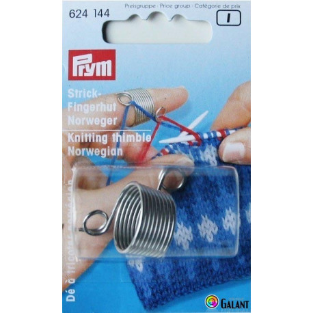 Knitting thimble Norwegian (Prym) - 1pcs/card