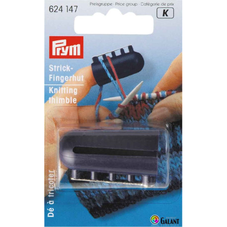Knitting thimble plastic  (Prym) - 1pcs/card