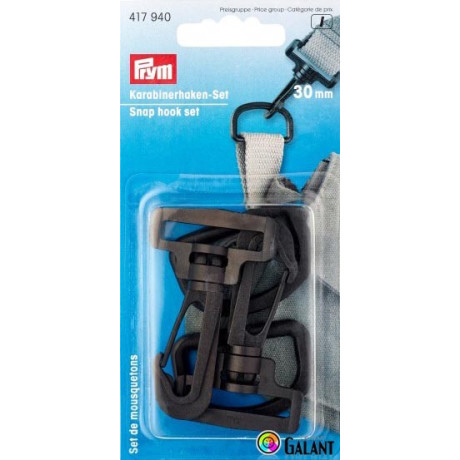 Karabina plastová otočná oko 30 mm (Prym) - 2set/karta