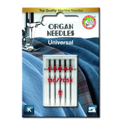 Strojové jehly ORGAN UNIVERSAL 130/705 H - 80 - 5ks/plastová krabička/karta