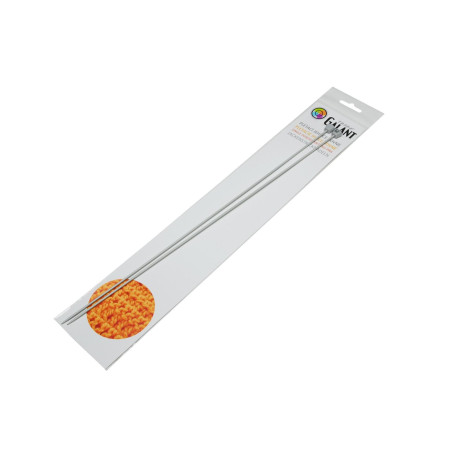 Aluminium Knitting needles - straight 35cm - 2,00mm - 1pair/polybag