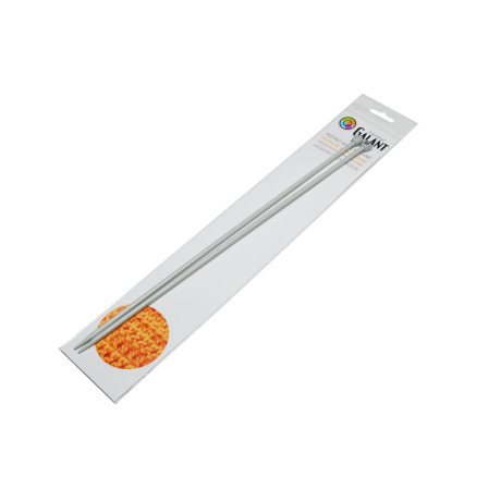 Aluminium Knitting needles - straight 35cm - 5,00mm - 1pair/polybag