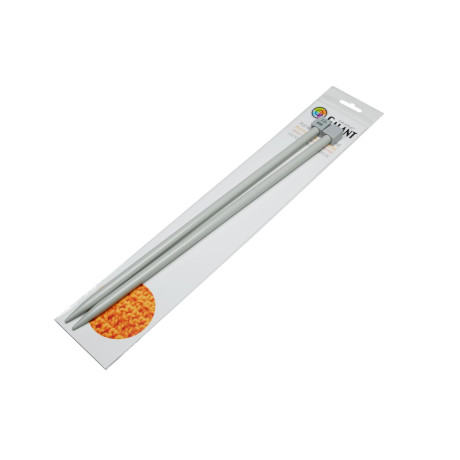 Aluminium Knitting needles - straight 35cm - 10,00mm - 1pair/polybag