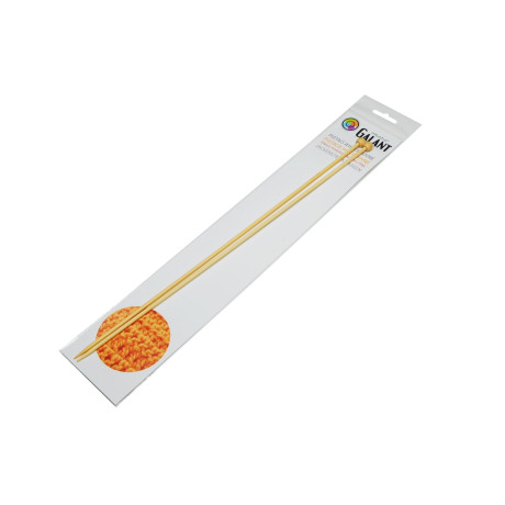 Pletací jehlice rovné - bambusové - 35cm - 3,50mm - 1pár/sáček