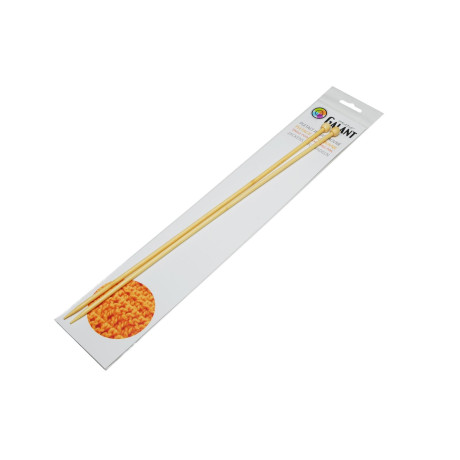 Bamboo Knitting needles - straight 35cm - 4,50mm - 1pair/polybag