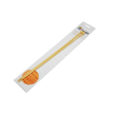 Pletací jehlice rovné - bambusové - 35cm - 5,50mm - 1pár/sáček