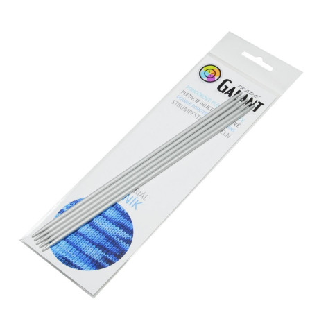 Pletací jehlice ponožkové - aluminiové - 20cm - 3,50mm - 5ks/sáček