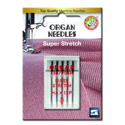 Strojové jehly ORGAN SUPER STRETCH 130/705H - 75 - 5ks/plastová krabička/karta