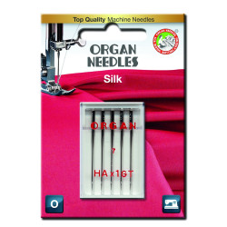 Strojové jehly ORGAN HAx1GT SILK - 55/7 - 5ks/plastová krabička/karta