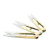 Cvakačky - kovové štipky Golden Eagle - 12+1ks(zlaté+černé)/sáček