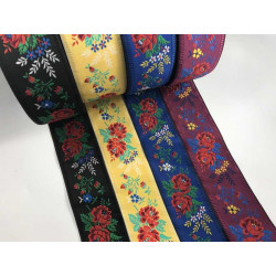 Embroidered ribbon (161 603 557), 55mm, 25m/bunch