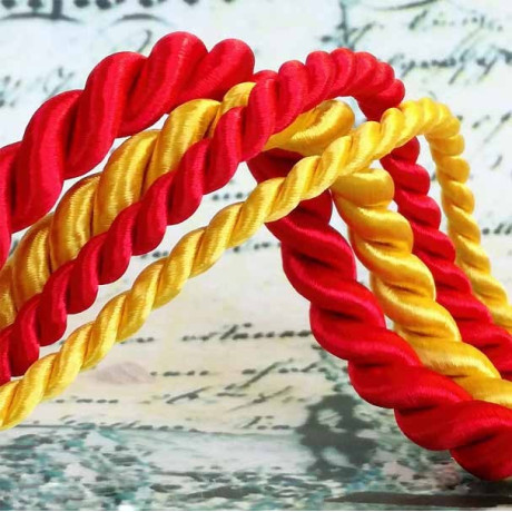 Satin twisted cord (8 452 144 50) 5,0 mm - 25m/bunch