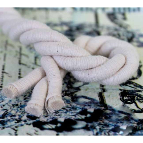 Satin twisted cord BA (8 452 248 F0) - Ecru - 15 mm - 15m/bunch