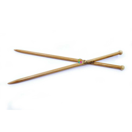 Woodden Knitting needles - straight 40cm - 12,00mm - 1pair/polybag