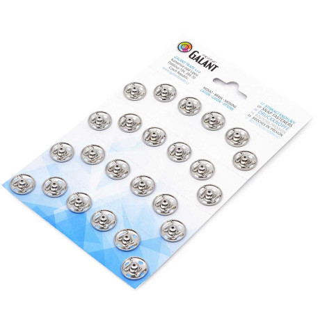 Brass Snap Fasteners 17mm - 24pcs/card - 6card/box (1grs.)