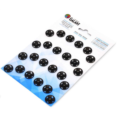 Stiskací knoflíky mosazné 17mm - 24ks/karta - 6karet/krabice (1grs.)