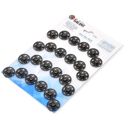 Stiskací knoflíky mosazné 21mm - 24ks/karta - 6karet/krabice (1grs.)