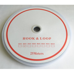 Velcro Economy - colour: 990 (white) - Hooks 20mm - 25m/roll