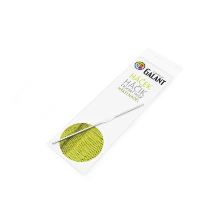 Pletací háček Al 15cm (stříbrný) - 3,00mm - 1ks/sáček