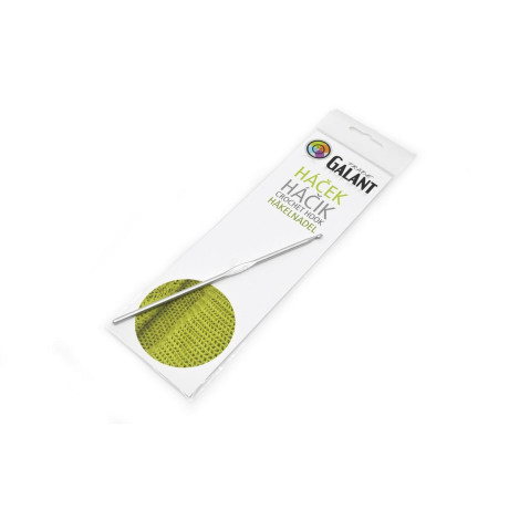 Pletací háček Al 15cm (stříbrný) - 3,50mm - 1ks/sáček