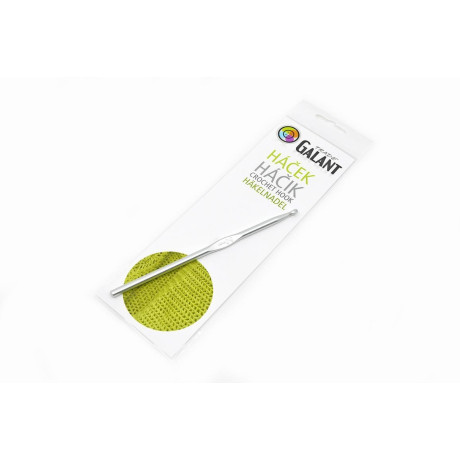 Pletací háček Al 15cm (stříbrný) - 5,00mm - 1ks/sáček